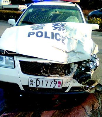 ▲肇事警车。