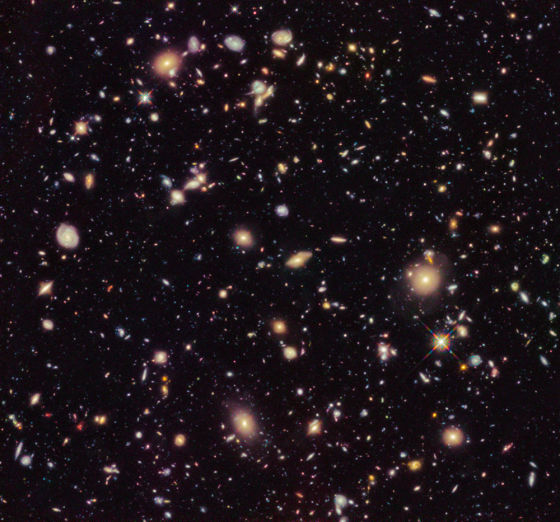 哈勃极超深场(HUDF)巡天观测计划的目标是找到宇宙中最古老的星系,这项研究计划已经抵达了哈勃空间望远镜的观测能力极限