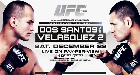 UFC155将战 重量级冠军赛多斯桑托斯对阵凯因