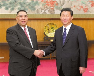 习近平会见梁振英崔世安:中央对港澳政策不变