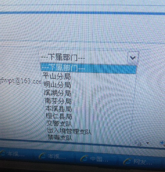 本溪市公安公共服务平台“下属部门”一栏,并未有叫“水洞公安局”的机构。