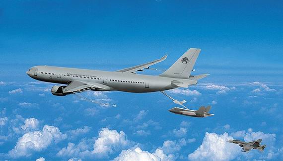 空客A330MRTT空中加油机想象图。
