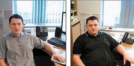英国男子5个月减重百斤