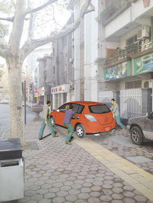 现场模拟图