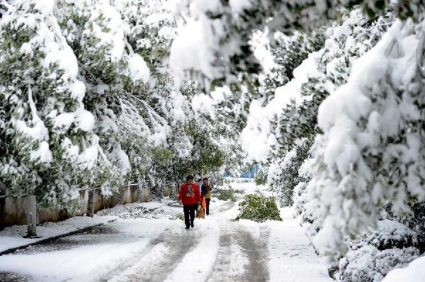(生态)(1)安徽:春雪袭江淮