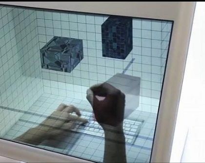 美国开发3D电脑屏 手可“伸进”屏幕进行操作