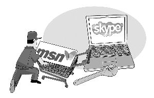 昨日,微软在中国大陆以外地区关闭MSN服务,转由Skype接手。CFP 图